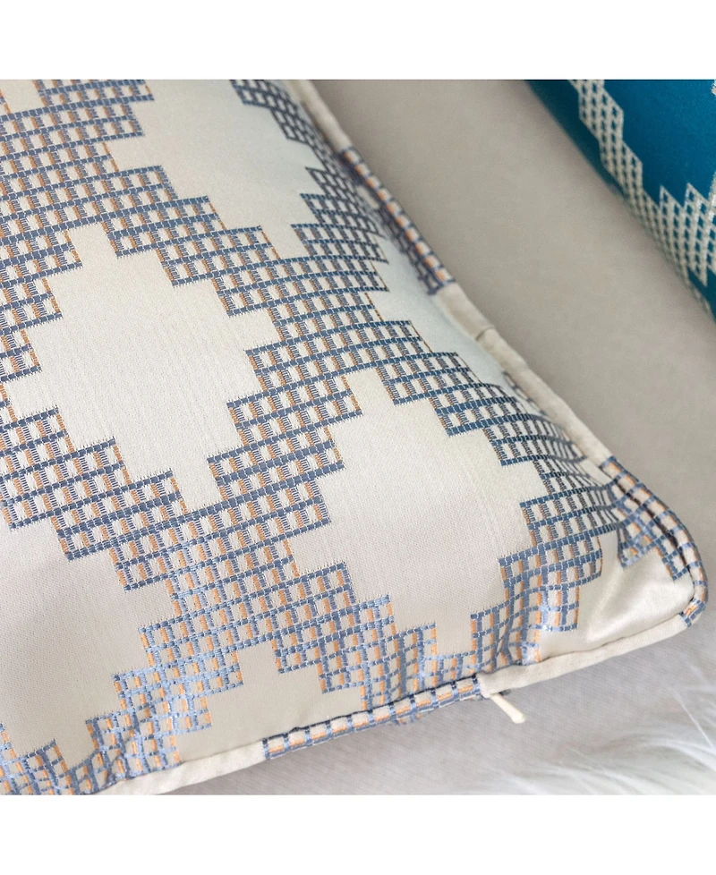 Homey Cozy Ellie Satin Jacquard Decorative Pillow, 20" x 20"