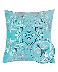 Homey Cozy Floral Elegant Decorative Pillow, 20" x 20"