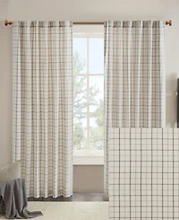 Anaheim Plaid Curtain 1 Panel for bedroom, Rob Pocket/Back Tab fit up to 1.25 inches rod Single Living Room