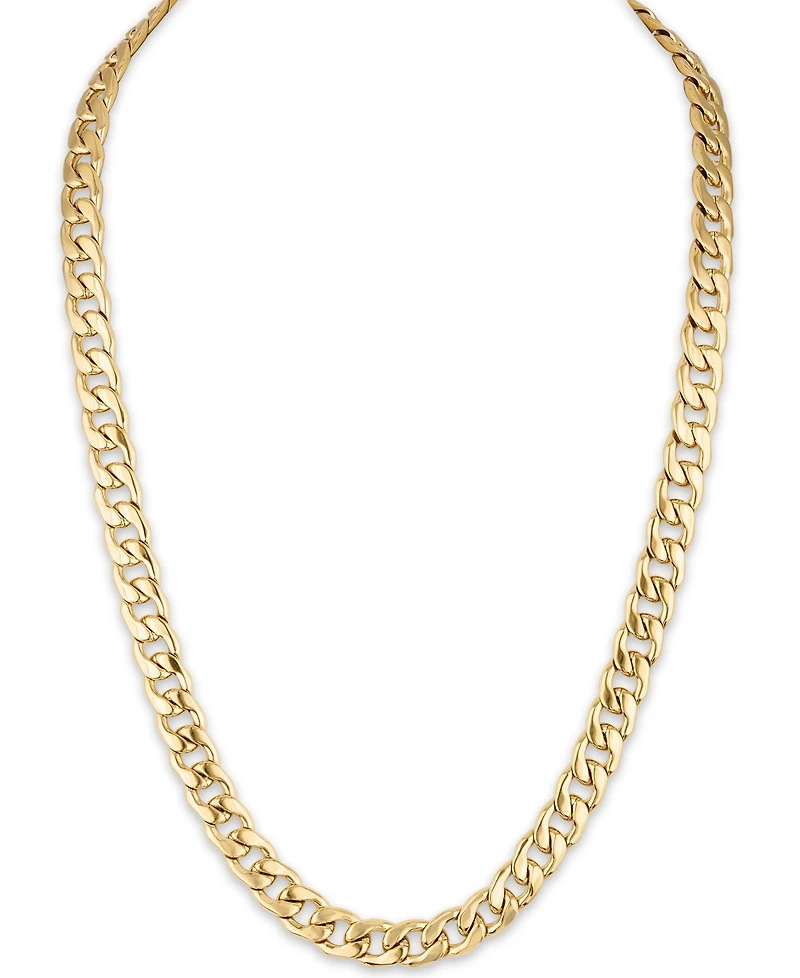 Cuban Link (11.75mm) 22" Chain in Yellow Ip plated Stainless Steel (Also in Black Ip and Stainless Steel)