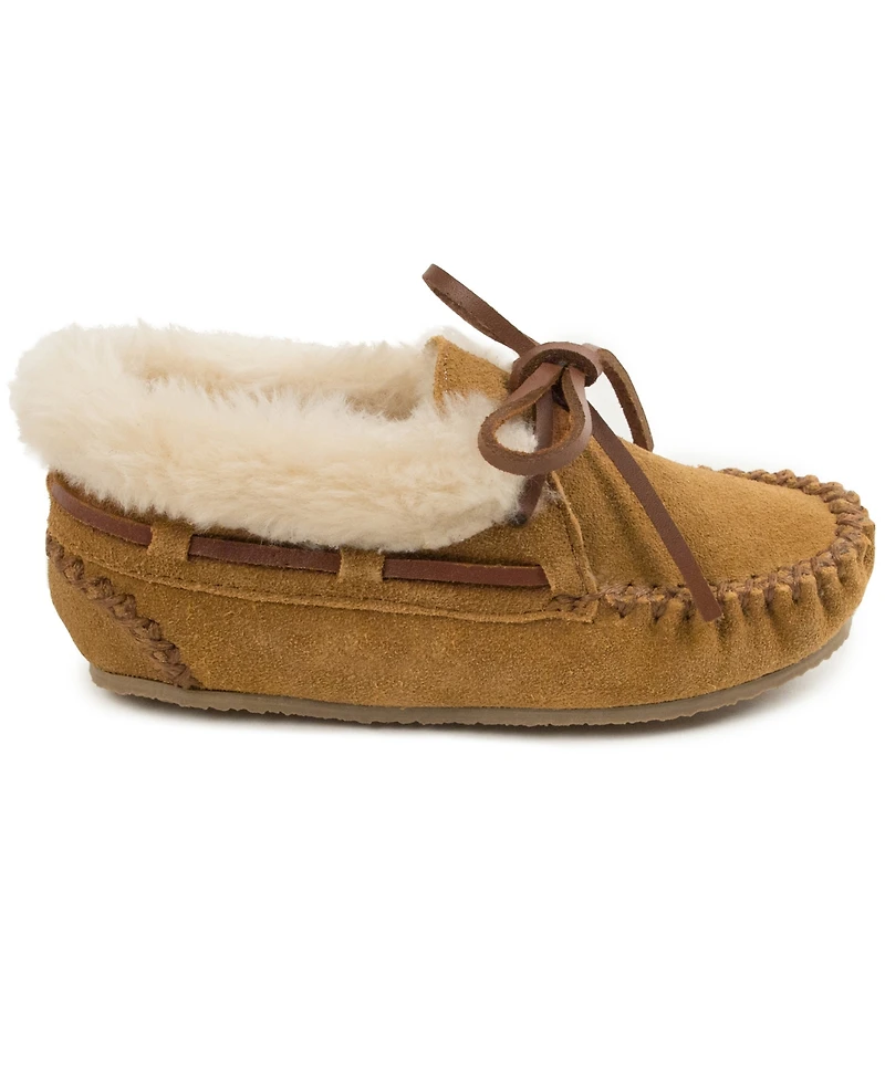 Minnetonka Little and Big Girls Charley Moccasin Slippers