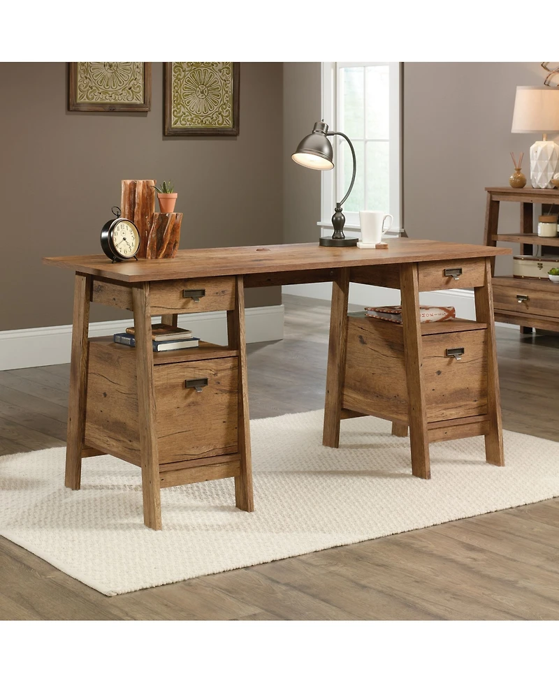 Sauder Trestle Executive Desk