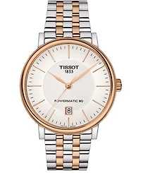 Tissot Men's Swiss Automatic T-Classic Carson Powermatic 80 Two-Tone Stainless Steel Bracelet Watch 40mm