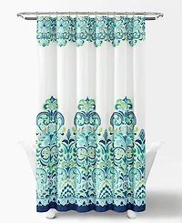 Lush Decor Clara Bohemian Shower Curtain, 72" x