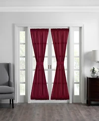 Elrene Home Fashions Colette Faux Silk French Door Window Panel
