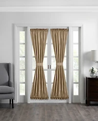 Elrene Home Fashions Colette Faux Silk French Door Window Panel