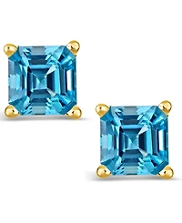 Garnet (2-1/2 ct. t.w.) Stud Earrings 14K Yellow Gold (Also Peridot & Citrine)