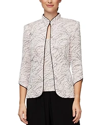 Alex Evenings Petite Jacket and Top Set
