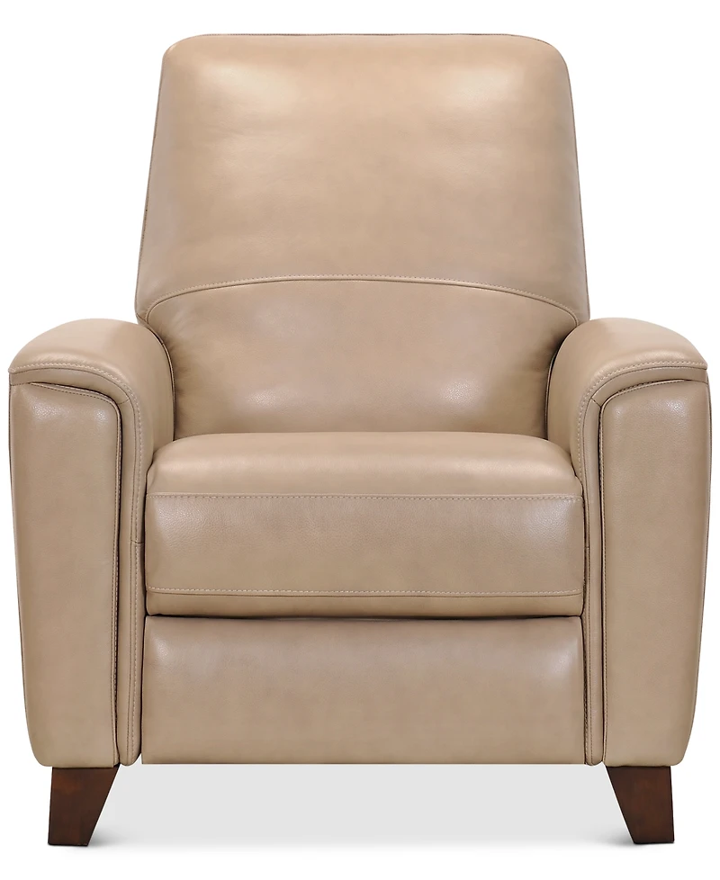 Brayna 35" Classic Leather Pushback Recliner, Created for Macy's