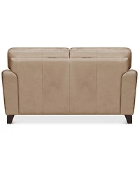 Brayna 65" Classic Leather Loveseat, Created for Macy's