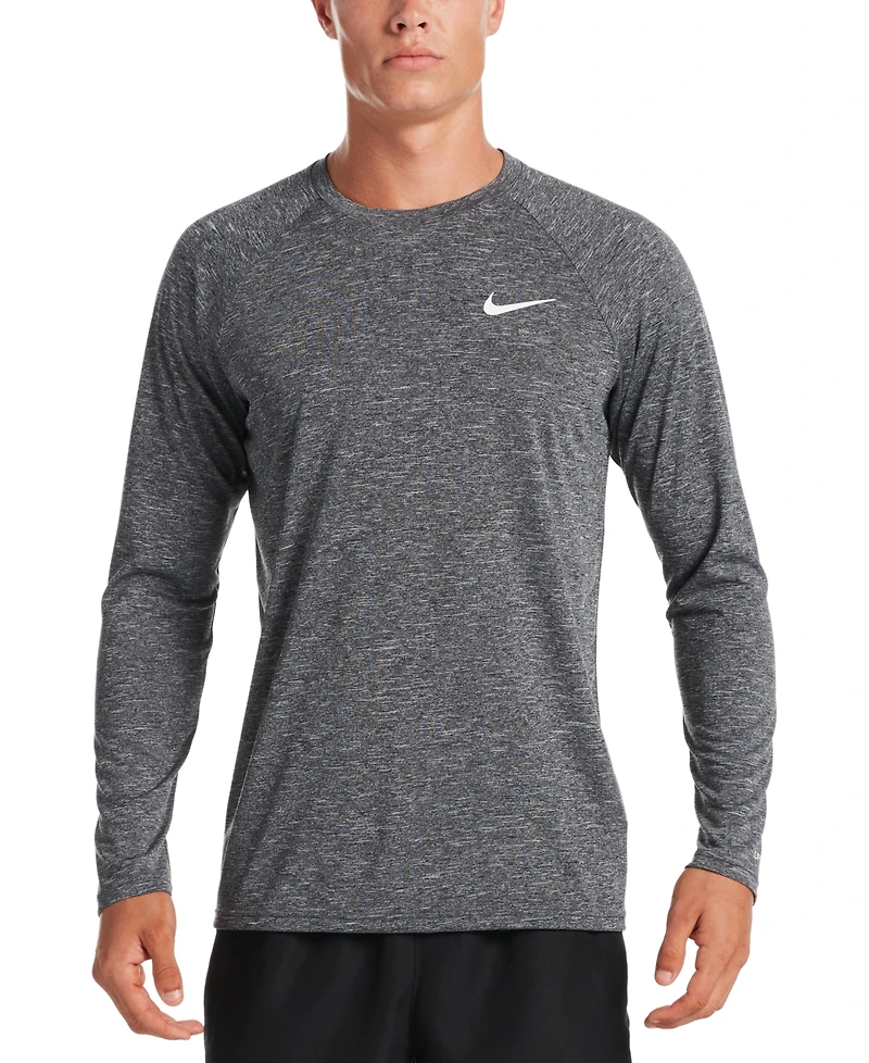 Nike Men's Heather Hydroguard Long Sleeve Swim T-Shirt