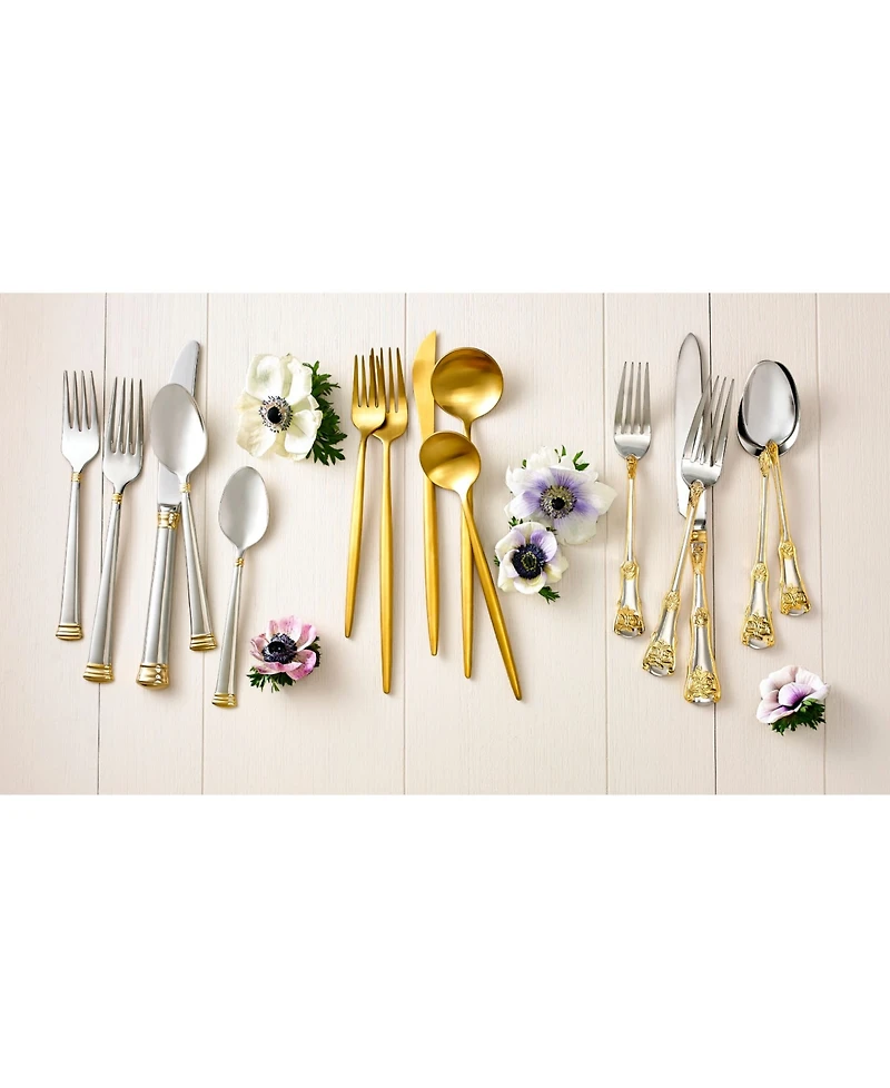 Skandia Hampton Forge Zephyr Satin Gold 20-pc Flatware Set, Service for 4