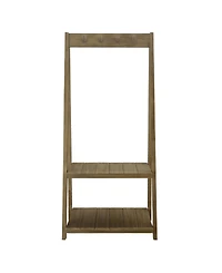Yu Shan Essex Folding Coat Rack with 2 Shelves