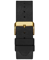 Guess Men's Black Silicone Flex Strap Watch 51mm
