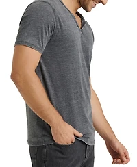 Lucky Brand Men's Venice Burnout Notch Short Sleeves T-shirt