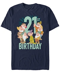 Fifth Sun Men's Dwarves 21 Birthday Short Sleeve Crew T-shirt
