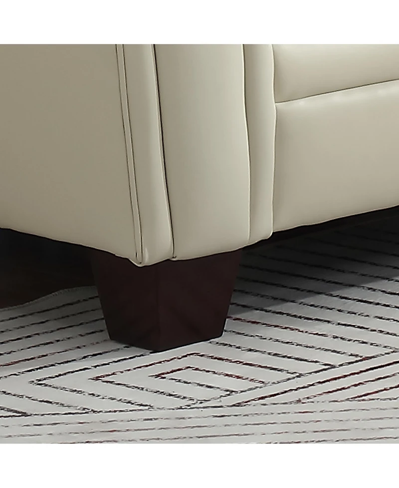 Jaira Tufted Leather Club Chair