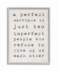 Stupell Industries A Perfect Marriage Gray Framed Texturized Art Collection