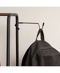 Iris Metal Freestanding Garment Rack with 3 Shelves