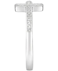 Diamond East-West Cross Ring (1/8 ct. t.w.) in Sterling Silver