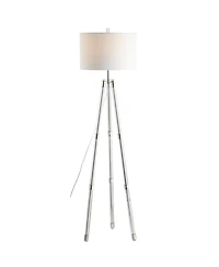 Arliss 60" Surveyor's Tripod, Crystal Led Floor Lamp