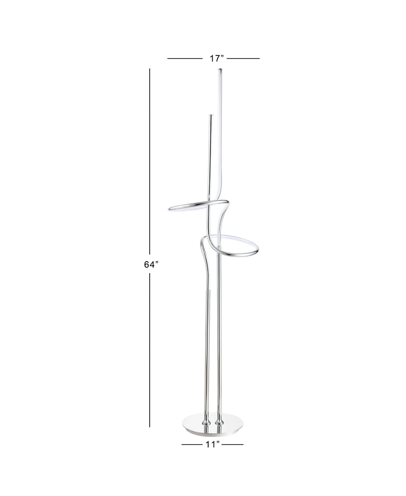 Sketch 64" Minimalist Dimmable Integrated Led Floor Lamp