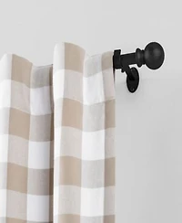 Farmhouse Adjustable Curtain Rods With Ball Finials
