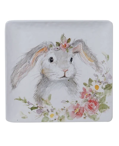 Certified International Sweet Bunny Square Platter