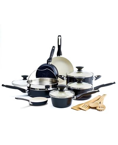 GreenPan Rio Ceramic Nonstick Cookware Set, 16 Piece
