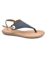 White Mountain Women's London Thong Flat Sandals