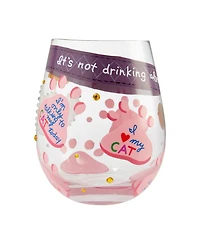 Enesco Lolita Love My Cat Stemless Wine Glass