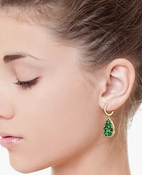 Effy Emerald (3-1/2 ct. t.w.) & Diamond (3/8 ct. t.w.) Drop Earrings in 14k Gold