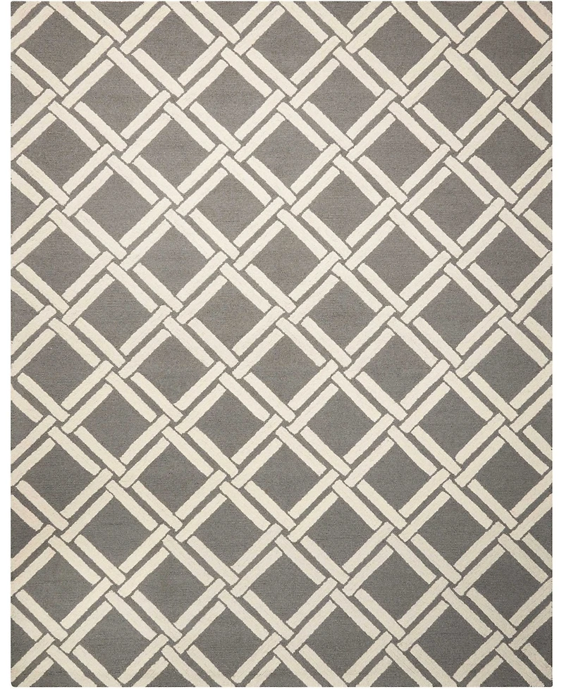Long Street Looms Straight STR04 Gray 8' x 11' Area Rug