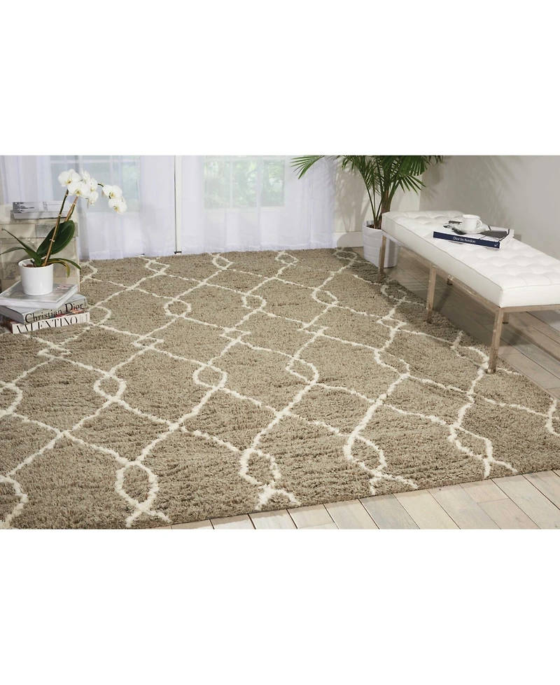 Long Street Looms Cresto CRE02 Mocha 5' x 7' Area Rug