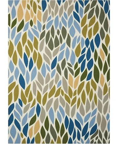 Long Street Looms Backyard BAC094 Multi 4'4" x 6'3" Outdoor Area Rug