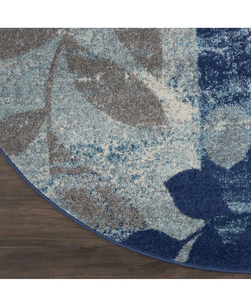 Long Street Looms Peace PEA01 5'3" Round Area Rug