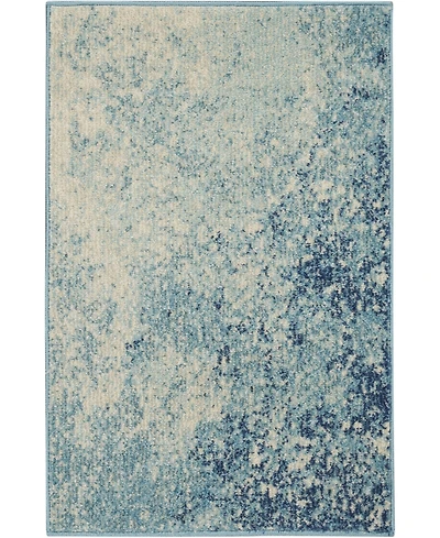 Long Street Looms Zeal ZEA10 Navy 1'10" x 2'10" Area Rug