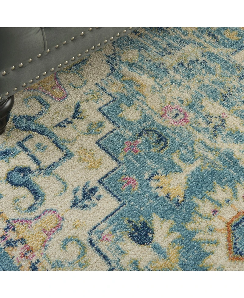 Long Street Looms Zeal ZEA25 Ivory 5'3" x 7'3" Area Rug
