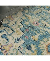 Long Street Looms Zeal ZEA25 Ivory 5'3" x 7'3" Area Rug