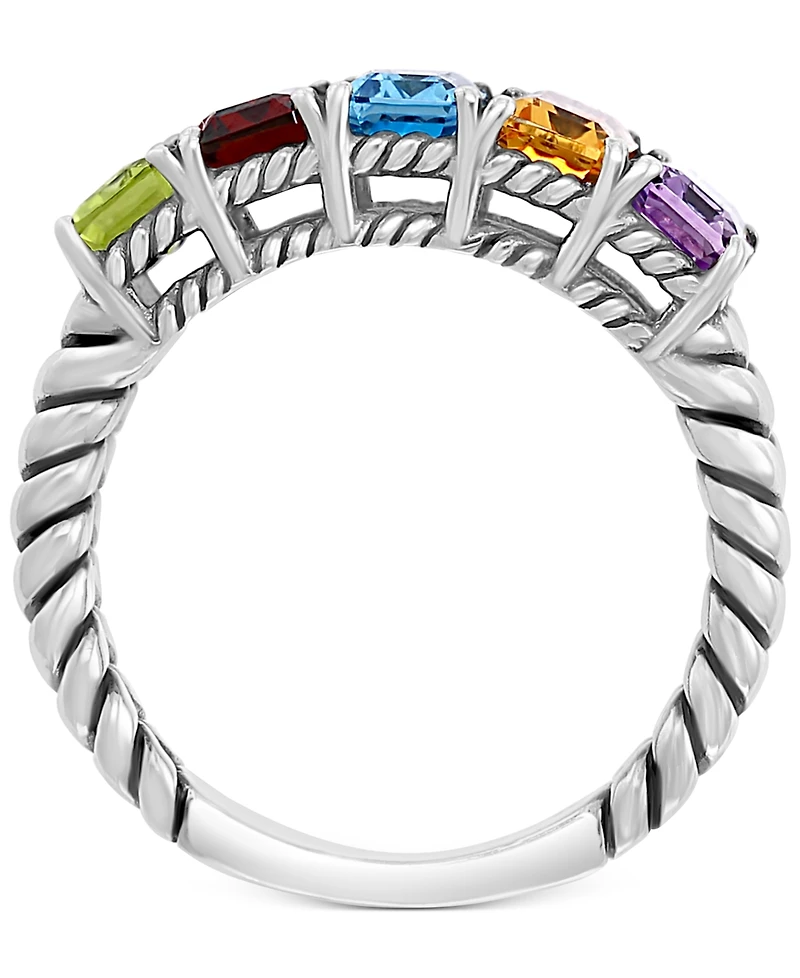 Effy Multi-Gemstone Statement Ring (2-7/8 ct. t.w.) in Sterling Silver