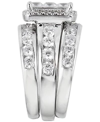 Diamond Princess 3-Pc. Bridal Set (4 ct. t.w.) in 14k White Gold