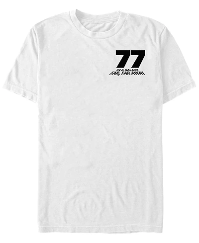 Fifth Sun Star Wars Men's A Galaxy Far, Far Away Left Chest Text Short Sleeve T-Shirt