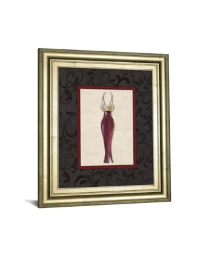 Classy Art Fashion Dress By Susan Osbourne Framed Print Wall Art Collection