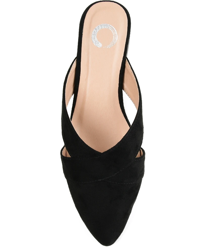 Journee Collection Women's Giada Pointed Toe Slip On Mules