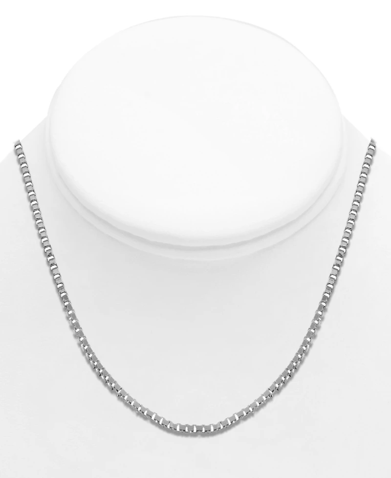 And Now This Silver Plated Box Link 18" Chain Necklace