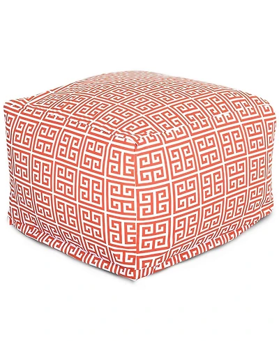 Majestic Home Goods Towers Ottoman Square Pouf 27" x 17"