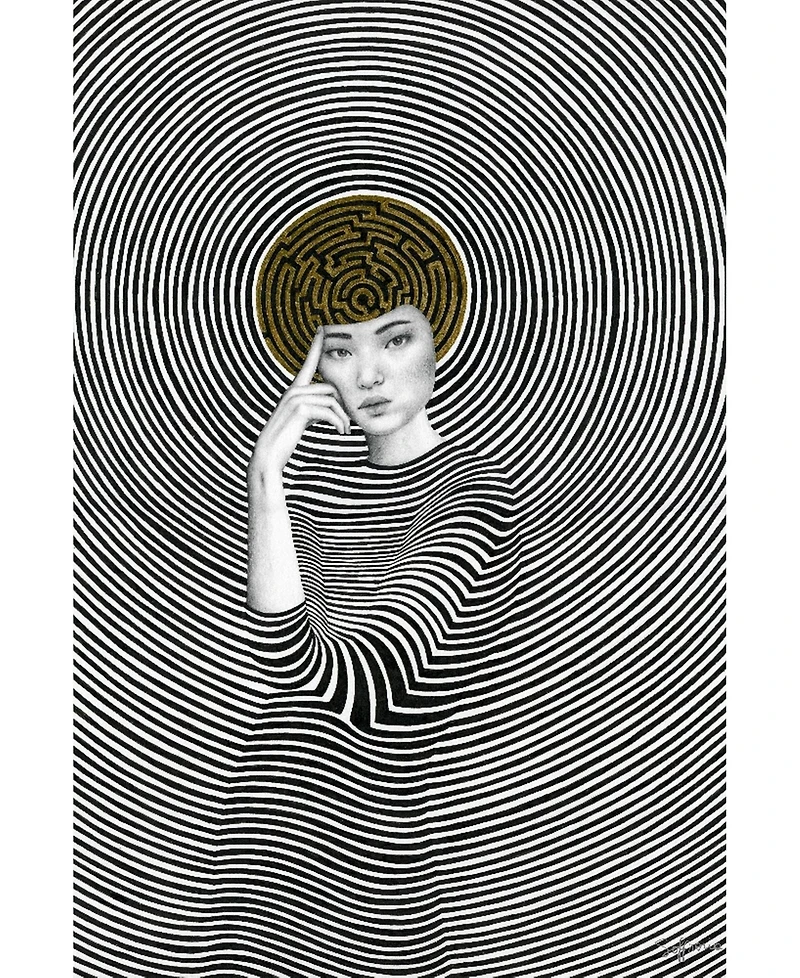 Eyes On Walls Sofia Bonati Ottavia Art Block Framed Canvas 28" x 42"