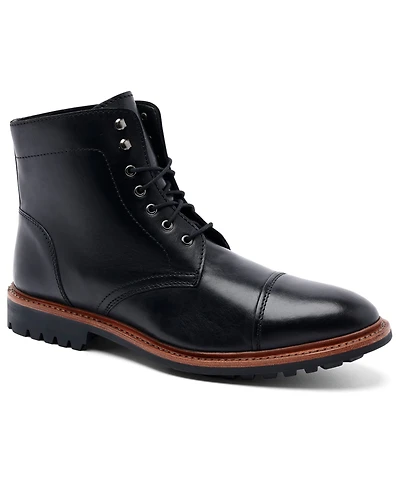 Anthony Veer Men's Ranveer Cap-Toe Rugged 6" Lace-Up Boots