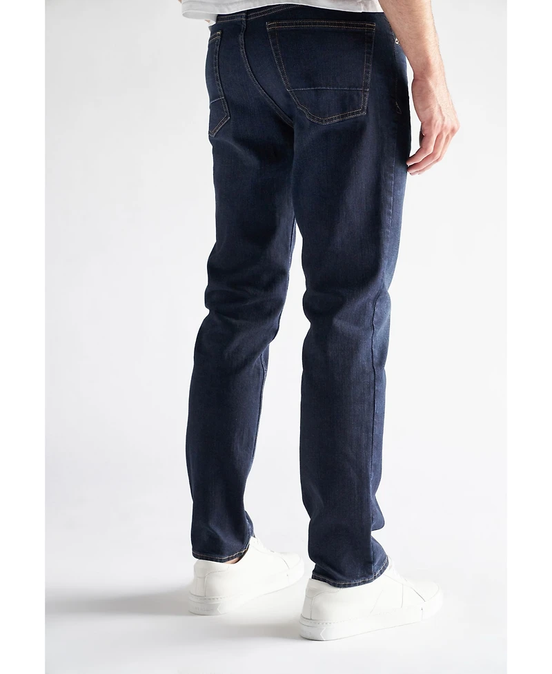 Devil-Dog Dungarees Men's Slim Straight Fit Performance Stretch Denim Jeans, Lincoln Wash