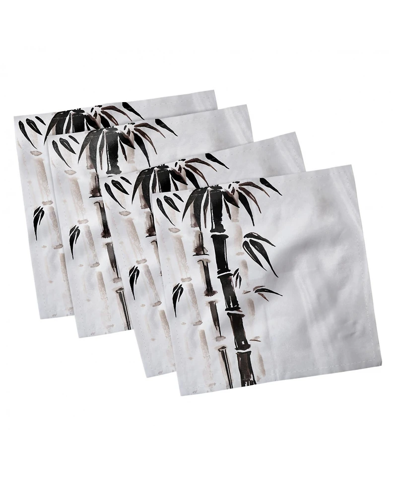 Ambesonne Bamboo Set of 4 Napkins, 18" x 18"